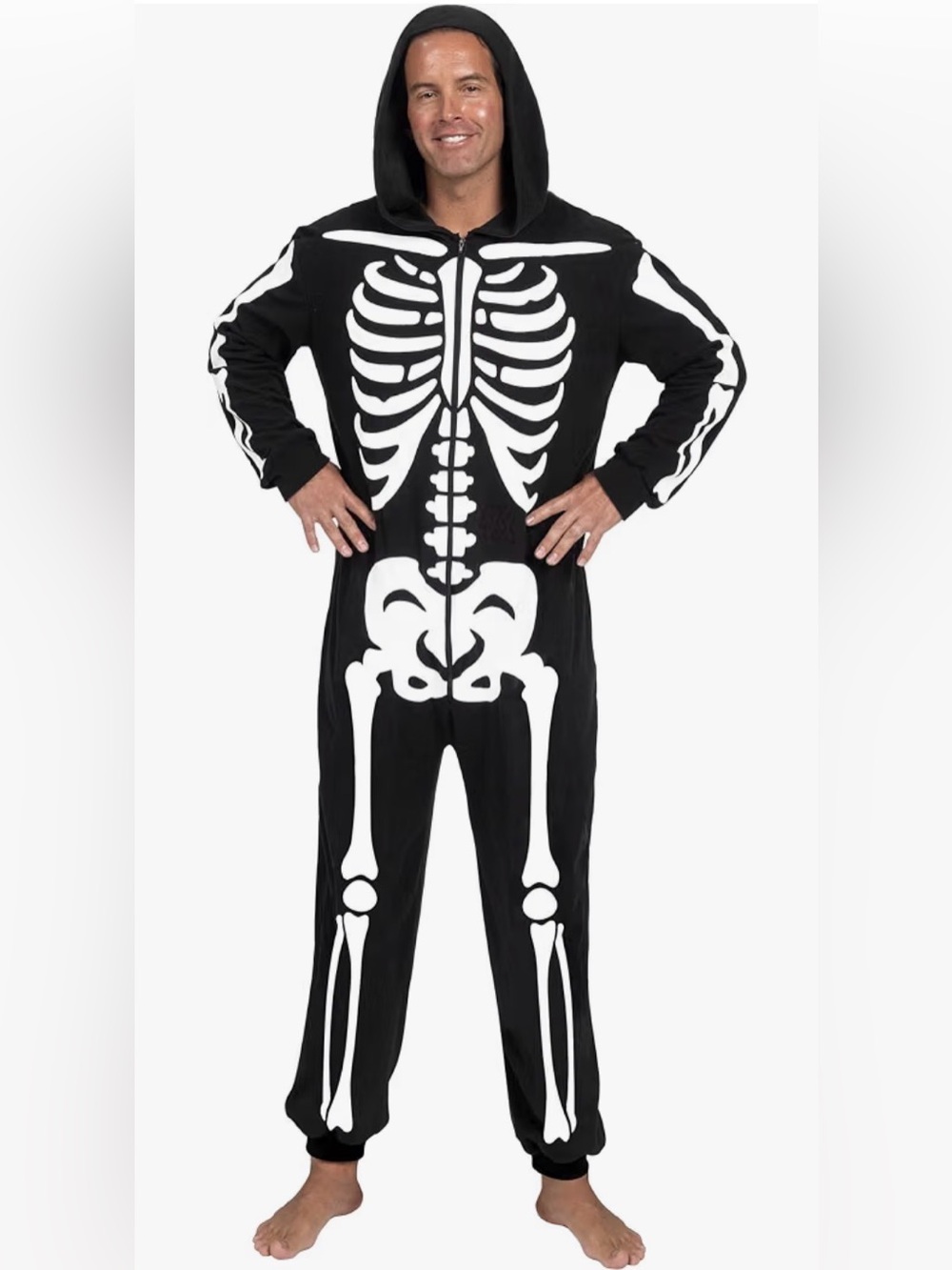 Halloween Skeleton Jumpsuit size large